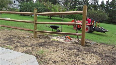 How To Install A Split Rail Fence On Your Own