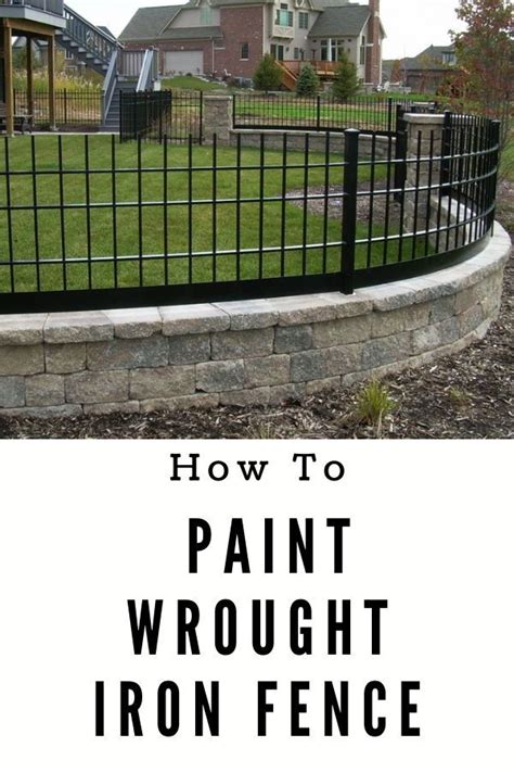 How To Paint Or Stain Your Rod Iron Fence After Installation